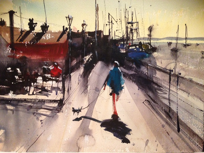 David Heywood LEIGH ON SEA 1 Original Watercolour 